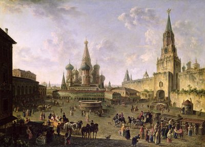 Red Square, Moscow, 1801 by Fedor Yakovlevich Alekseev